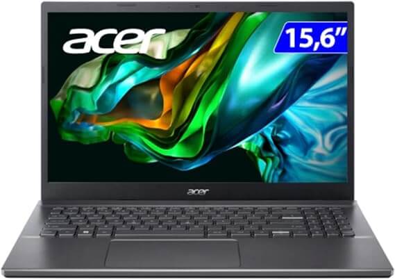 Acer Aspire 5 figura na lista de notebooks custo-benefício ideais para trabalho e multitarefas