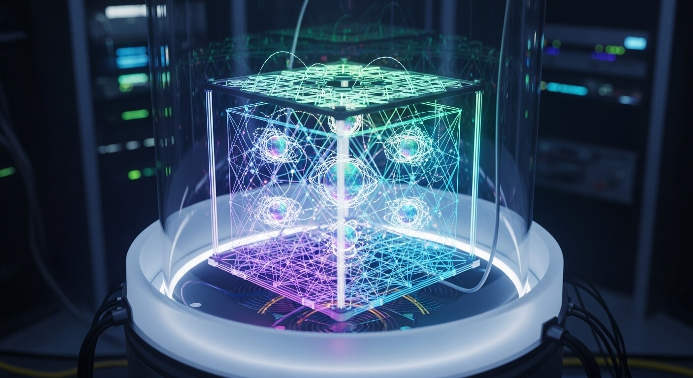 conceito de computação quantica representada em uma imagem
