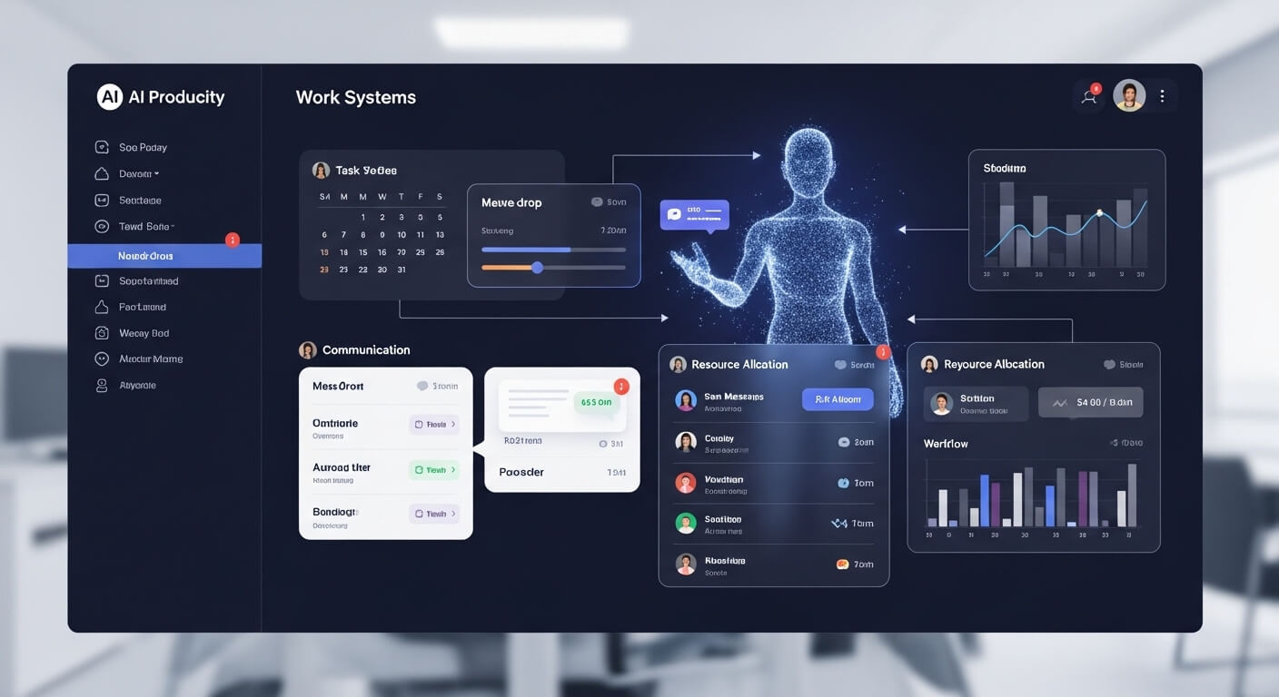 exemplo de Interface de produtividade
