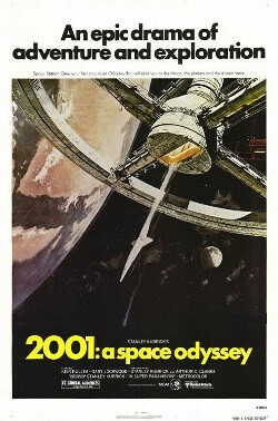 capa de 2001: uma odisseia no espaço, um dos filmes de inteligência artificial