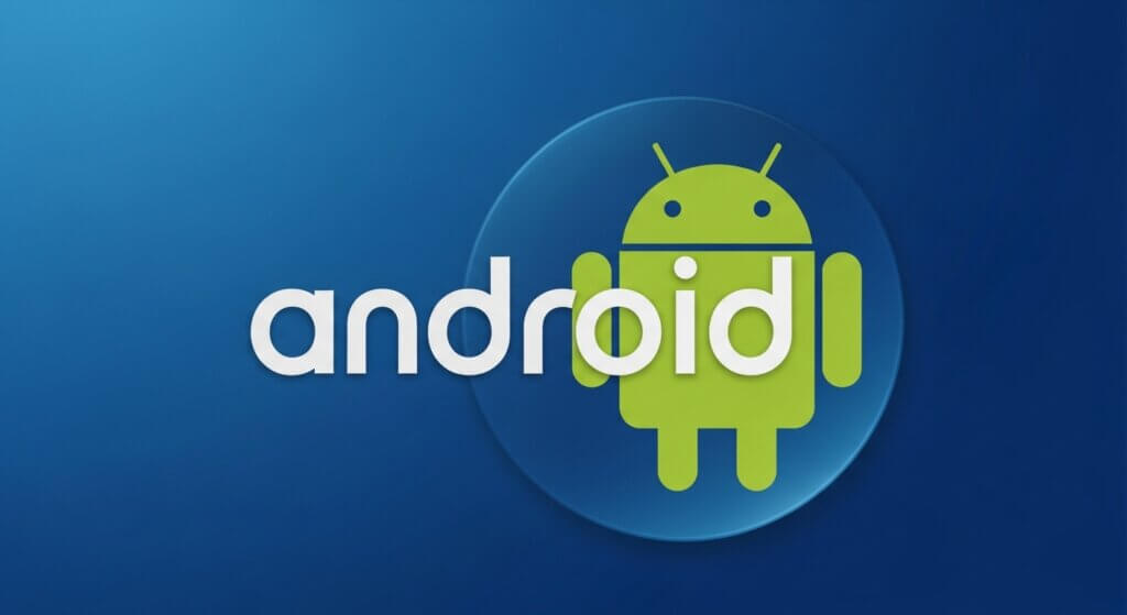 imagem mostrando a logo e onome android 16