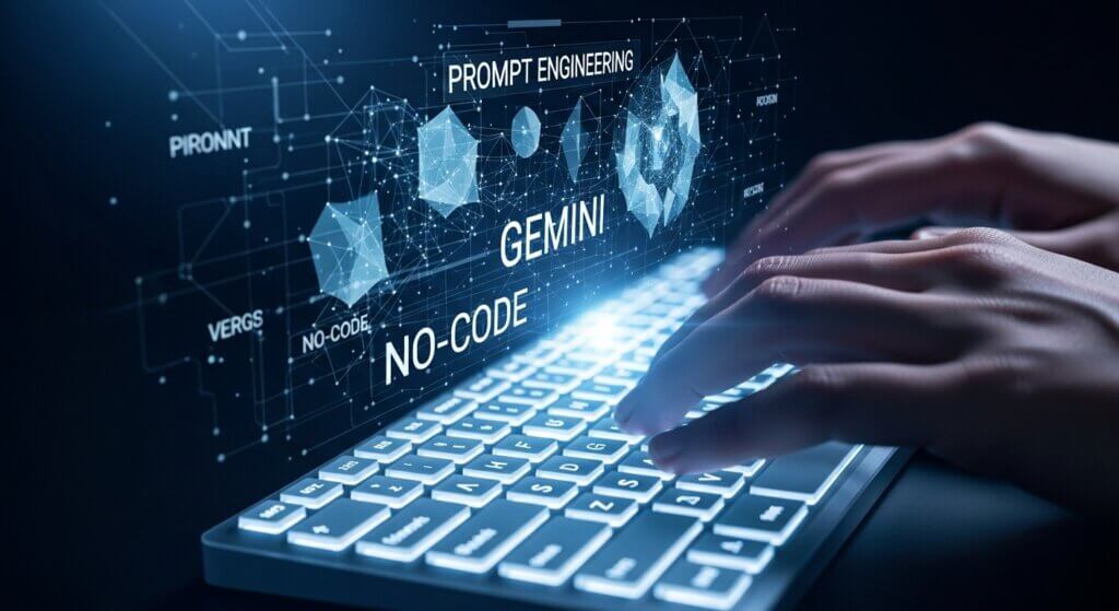 A importância da engenharia de prompts e da abordagem "no-code" no currículo do curso de IA generativa.