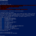 imagem do powershell mostrando um erro ao instalar o N8N